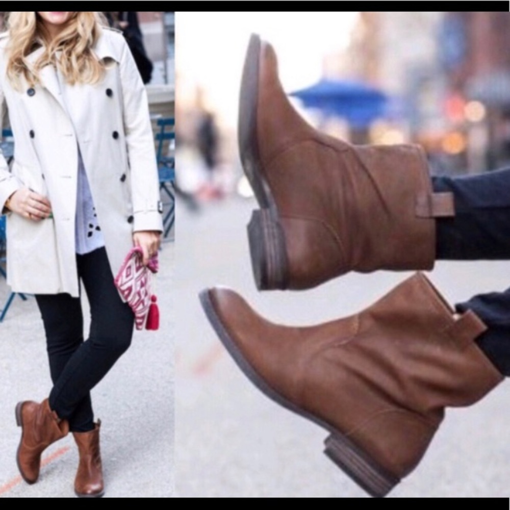 NIB Vintage Cognac Bootie